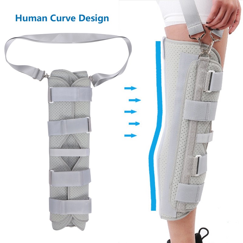 Knee Immobilizer Brace with Shoulder Sling Knee Splint Support for