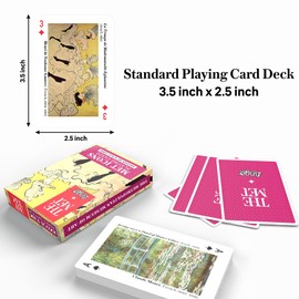 LINGO The MET Icons Playing Cards - Educational Flashcards with Key Trivia - Travel Card Games - Art Themed Deck of Cards