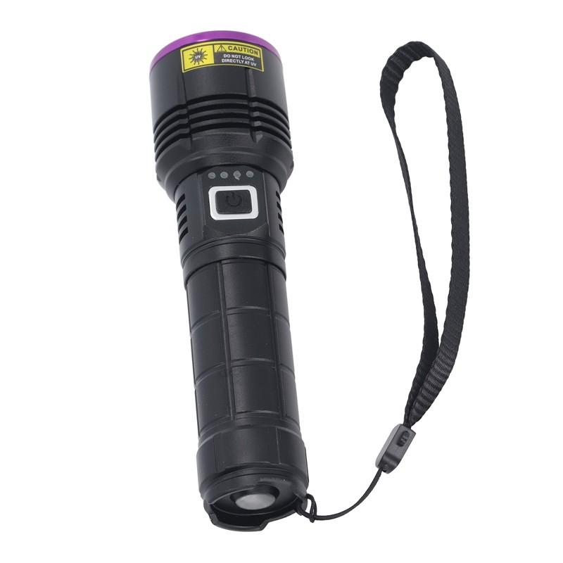 365nm UV Flashlight USB Rechargeable Portable Ultraviolet Torch Light Pet