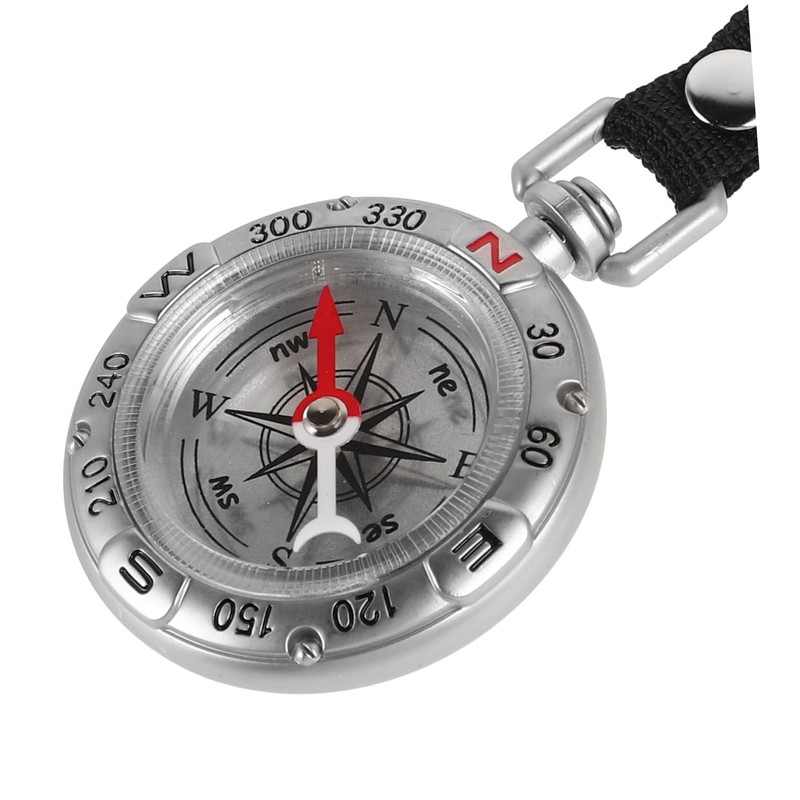 Sosoport Camping Accessory Durable Keychain Compass Portable Hiking Compass for