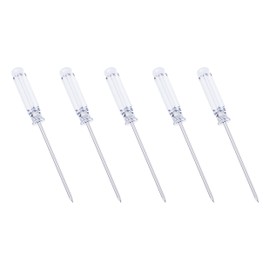 FOCMKEAS 5PCS Mini Phillips Screwdriver, 3mm Cross Head with Clear Non-slip Handle for Small Appliances, 4.72"(120mm) Total Length, Non-magnetic