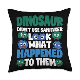 Germaphobe anti-germ hand sanitizer Throw Pillow