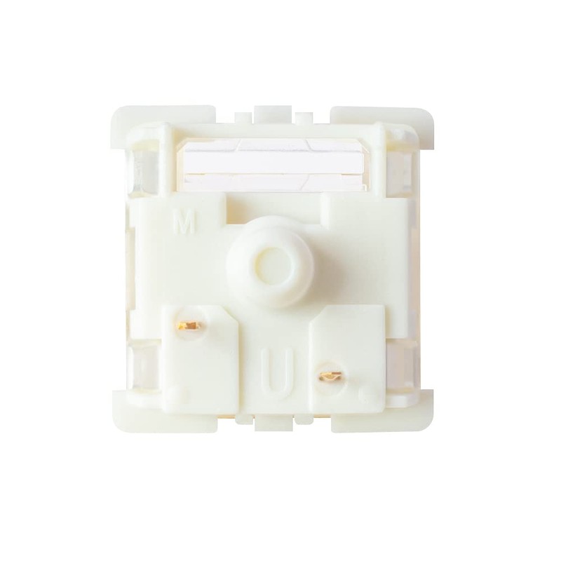 Gateron KS-9 20 Pack White Switches for Mechanical Keyboards,3-pin White-Shell