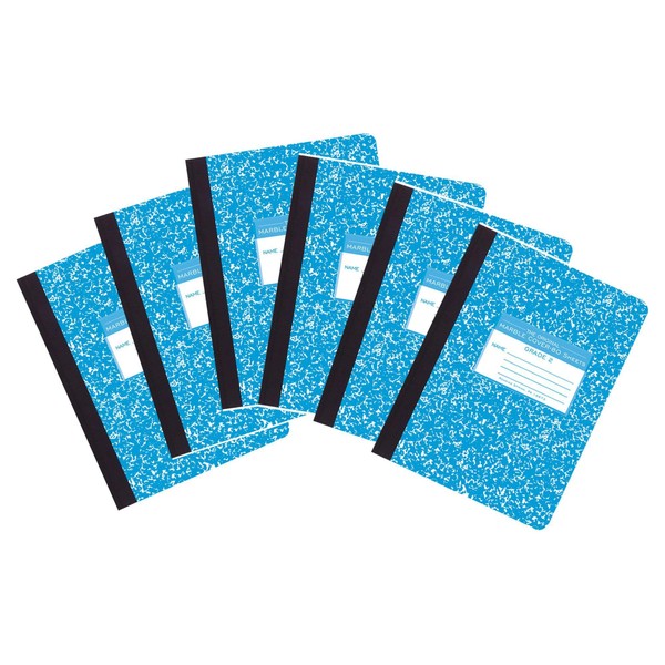 Roaring Spring Grade 2 Ruled Composition Notebook, 6-Pack, Designed for