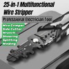 25-in-1 Multifunctional Wire Stripper Tool,Wire Cutter,Cable Cutters, Wire Crimper,Side Cutter,