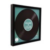 map 7" Black Record Album Frame
