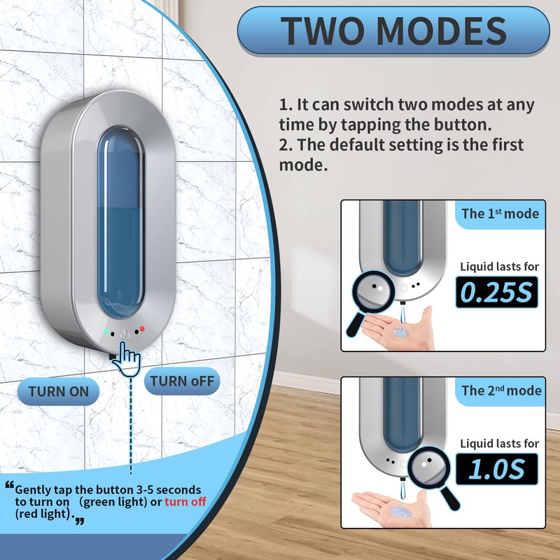 Automatic Soap Dispenser Touchless, Haiaoxonr 700ml Wall Mounted soap Dispenser