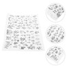 EXCEART Peel and Stick Patterns, Embroidery Dissolving Transfer Paper Patterns