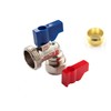 Washing Machine Angle Valve & Handle 15mm x 3/4 BSP.