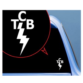 HSC Design Custom Decal Car for ELV/Car, Truck, Funny, Window, Motorcycle, Helmet, Bumper, Decal for Laptop, Phone, Home Decoration / 5 in x 3 in/White