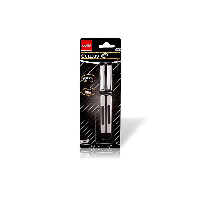 Cello Premium Medium Point Pens with Comfort Grip Control (Genius