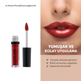 Note Cosmetique Le Volume Plump & Care Lipgloss Dudak Parlatıcısı 06 Hearthbreaker - Kırmızı
