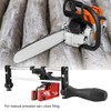 Manual Chain Sharpener Bar Mounted Chainsaw Filing Guide Tool Fast