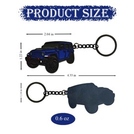BENDCOKO Car Keychain Compatible with Wrangler Accessories,Metal Key Chain,Enamel Keychain for Decoration or Gift