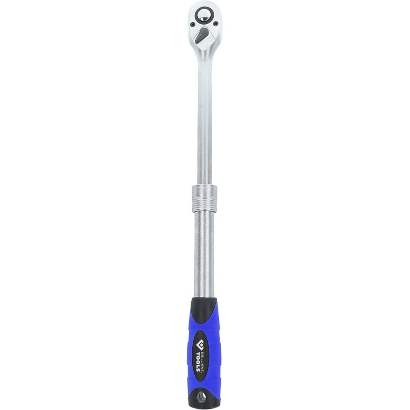 BRILLIANT TOOLS BT022992 1/2 Inch Telescopic Reversible Ratchet [Powered by