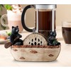 Bear Coasters Set of 6 Cute Table Coasters Resin Drink