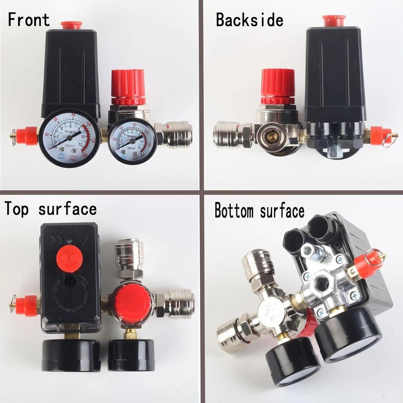 Pressure Regulator Compressor with Pressure Gauge, Pressure Switch Air Compressor,