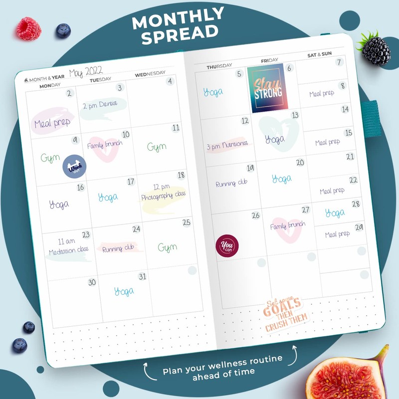 Clever Fox Wellness Planner - Weekly & Daily Health and