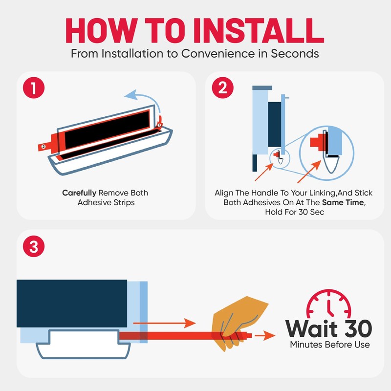 The Handless Handle – Hands-Free Garbage Drawer Foot Pull Handle,