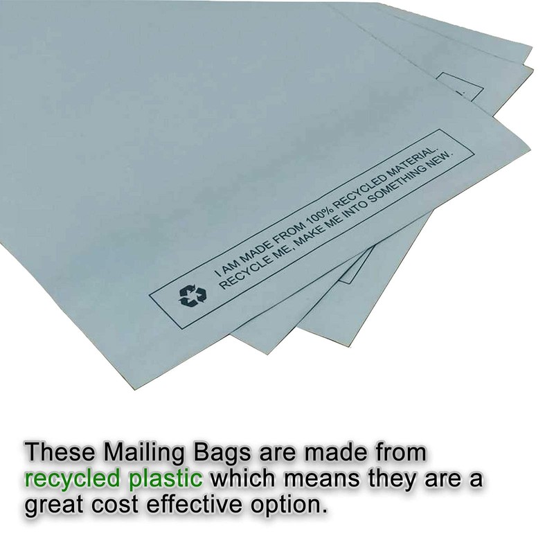 Large 25x Grey Mailing Bags 17” x 22” Polythene Self