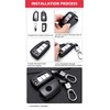 SANRILY ABS Plastic 2/3/4 Button Key Fob Cover for Nissan