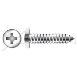 (250 pcs) M5.5 X 25mm, DIN 7981 / ISO 7049, Metric, Self-Tapping Sheet Metal Screws, Pan Phillips Drive, Full Thread, A2 Stainless Steel