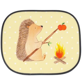 Mr. & Mrs. Panda Car Sun Protection Hedgehog Grilling - Gift, Funny Sayings, Sun Protection for Car Windows, Animal Motifs, Car Sun Protection, Saying