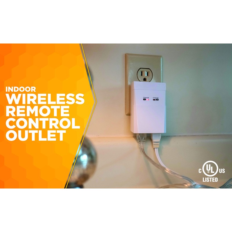 Coleman Cable 59781 Indoor Wireless Remote Control with Countdown, White