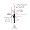 JNB Pro Countersink Drill Bit Set – 8 Tapered Countersink