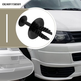 ECSiNG Pack of 20 Car Slam Panel Clips Front Grille Clips Replacement Part N91158501 Internal Trims Clips Compatible with VW Transporter T5 T6(Some)