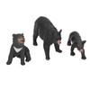 5pcs Black Bear Figure Toys Realistic Wild Animals Bear Action