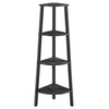 VASAGLE Corner Shelf Stand, 4-Tier Corner Bookshelf, Industrial Ladder Shelf,