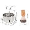NOLITOY Men's Shaving Brush Set Stainless Steel Shaving Bowl and