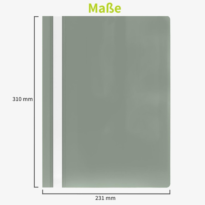 ACROPAQ - 10 x A4 file folders - transparent front