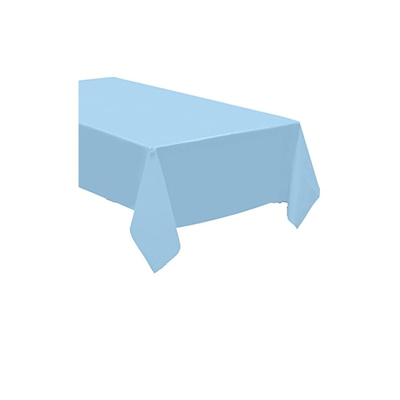 QQOUTLET 3 Pack Plastic Tablecloth Rectangle 54" X 108" Premium