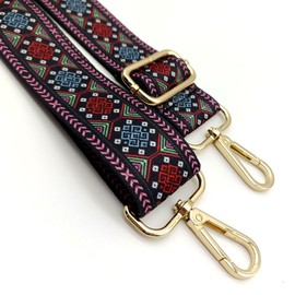 Adjustable Shoulder Strap for Bags Blue and Red, Bag Straps for Changing, Bag Strap Wide, Shoulder Strap Bag 80-130 cm for Women's Shoulder Bags, Modern Handbag Accessories, 3.8 cm, 02