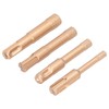 4PCS Brazed Hole Saw Kit Triangle Shank Tile Hole Opener