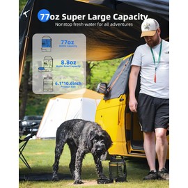 lesotc Dog Water Bowl Dispenser Portable Dog Travel Water Bottle