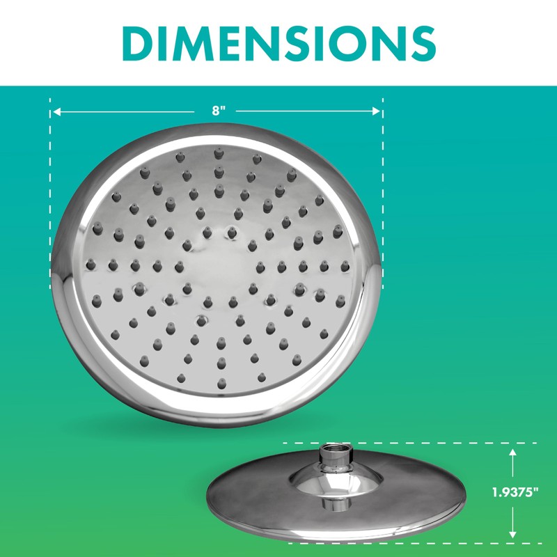 Niagara Conservation N9520CH Rainfall Spa 1-Spray with 2 GPM 8-in.