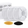 12Pcs Cat Water Fountain Filters Triple Filtration Water Purification Round