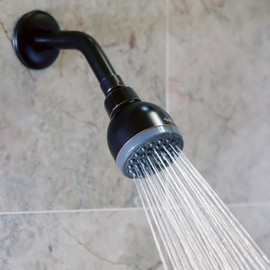 Aqua Elegante 3 Inch High Pressure Shower Head - Best Pressure Boosting, Wall Mount, Bathroom Showerhead For Low Flow Showers, 1.8 GPM - Oil-Rubbed Bronze & California Certified