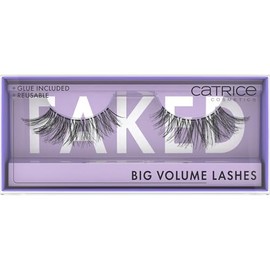 Catrice Faked Big Volume Lashes, False Eyelashes, Black, Long-Lasting, False Eyelash Effect, No Microplastic Particles, Nanoparticles Free, No Perfume, Oil-Free, Pack of 1 (1 Pair)