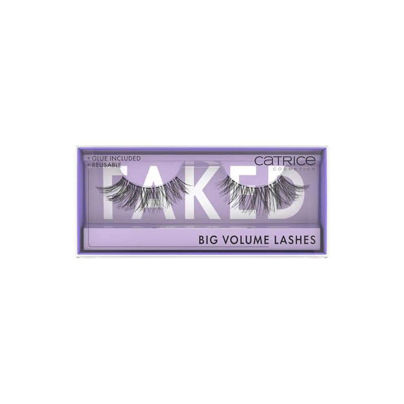 Catrice Faked Big Volume Lashes, False Eyelashes, Black, Long-Lasting, False