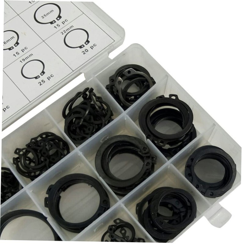 iplusmile 18 Size Carbon Steel Retaining Ring Assortment Circlip Set