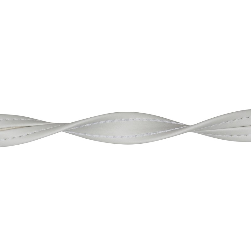 Hidem Marine Vinyl Upholstery Trim Bright White Sample 3" Boat