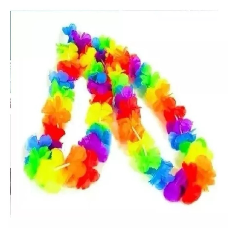 KFMX 24 Collares Neón Estilo Hawaiano Fiesta Colores Batucada