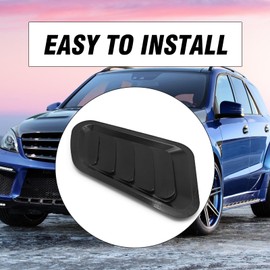 MDEOOSKY 2PCS Car Gills Decorative Air Vent Stickers Replacement for Q50 E90 Q60 C6 350Z C300 F30, 328l, Universal Decorative Stickers for Hood Engine Cover Modification