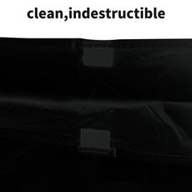 BULLSPANN Fahrradabdeckung, PEVA-Fahrradgaragen-Planen, wasserdichte Fahrradregenabdeckung, Fahrradschutzhülle, 2x1m, Schwarz