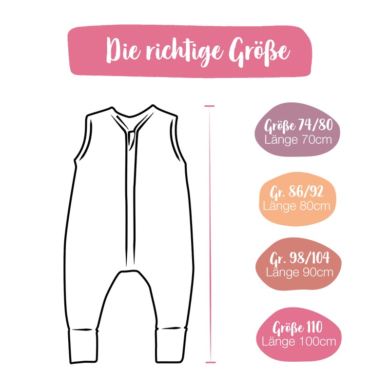 Ehrenkind® Baby Sleeping Bag with Legs Organic Cotton All-Year-Round Various