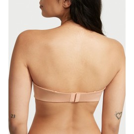 Victoria's Secret Body by Victoria Lightly Lined Strapless T Shirt Bra, Bras for Women, Beige Smooth, 34DDD